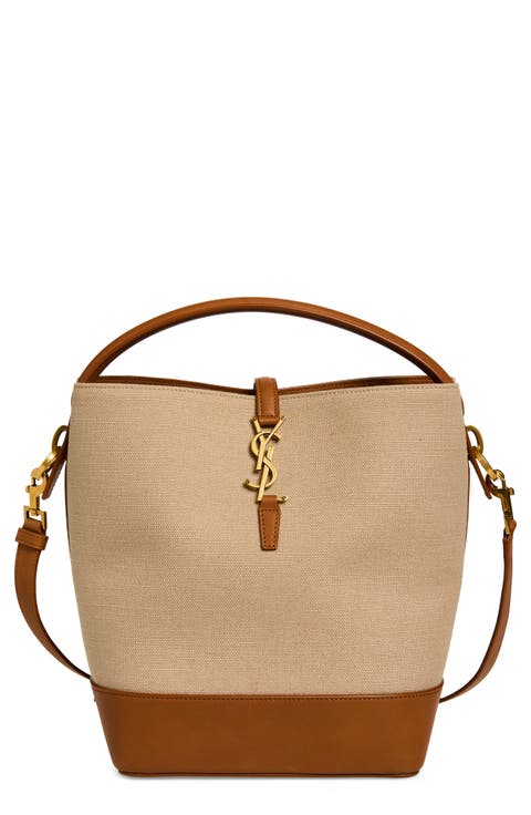 Le 37 Canvas & Leather Bucket Bag