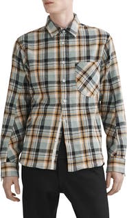 rag & bone Plaid Cotton Flannel Button-Up Shirt