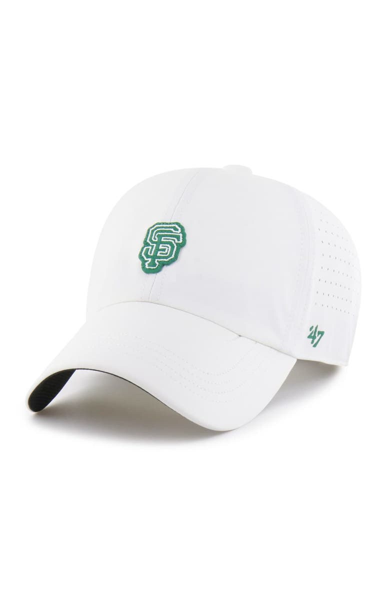 '47 Men's '47 White San Francisco Giants Elevated Greens Clean Up Adjustable Hat, Alternate, color, White