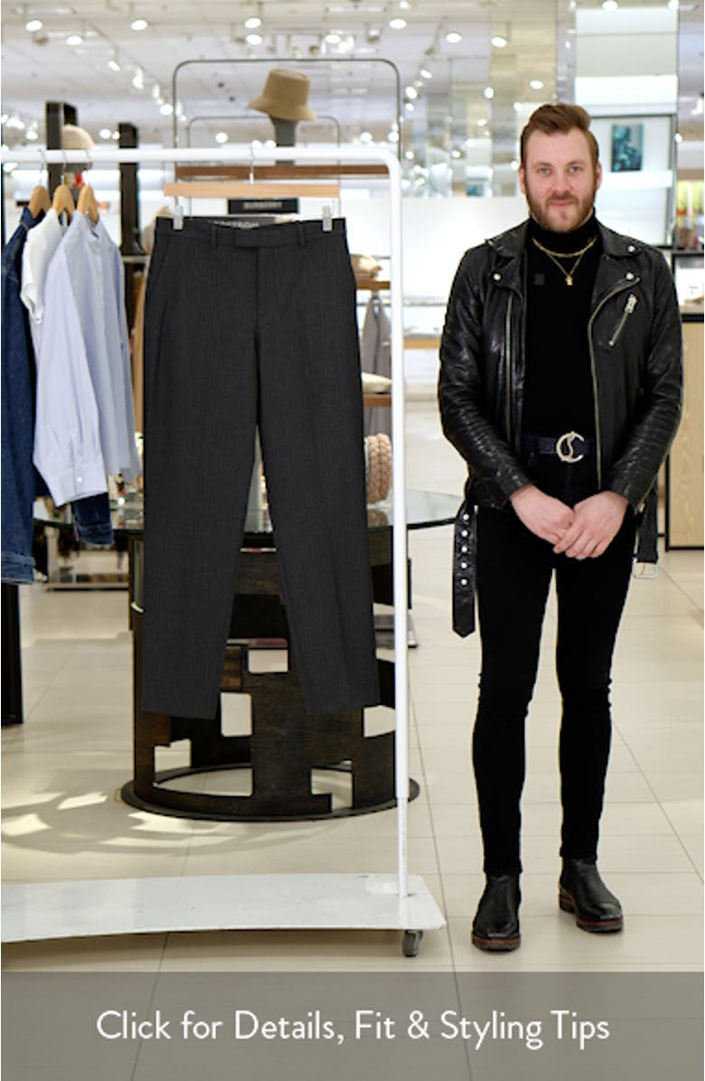 Pinstripe Straight Leg Pants, sales video thumbnail