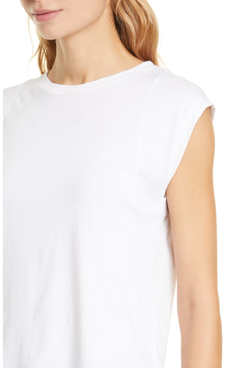 Le High Rise Muscle Tee, Alternate, color, BLANC