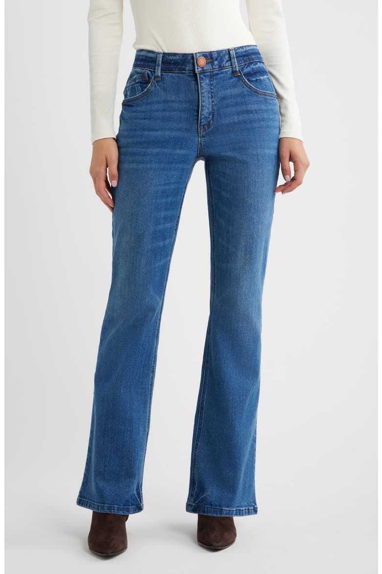 Madison High Waist Bootcut Jeans, Main, color, MID BLUE ARTISANAL