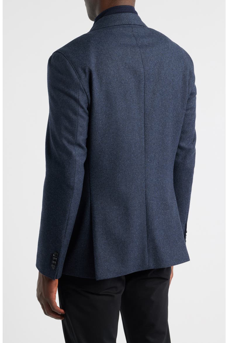Hutson Slim Fit Wool Blend Bib Jacket, Alternate, color, DARK BLUE