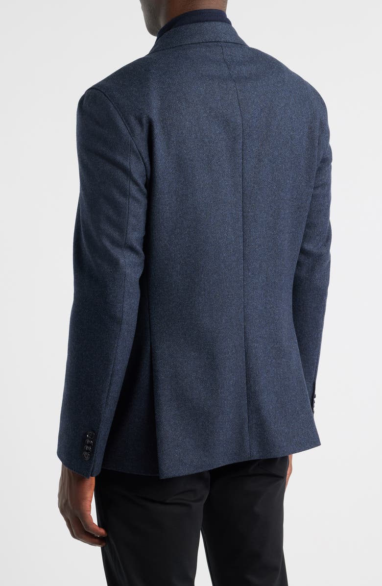 BOSS Hutson Slim Fit Wool Blend Bib Jacket, Alternate, color, Dark Blue