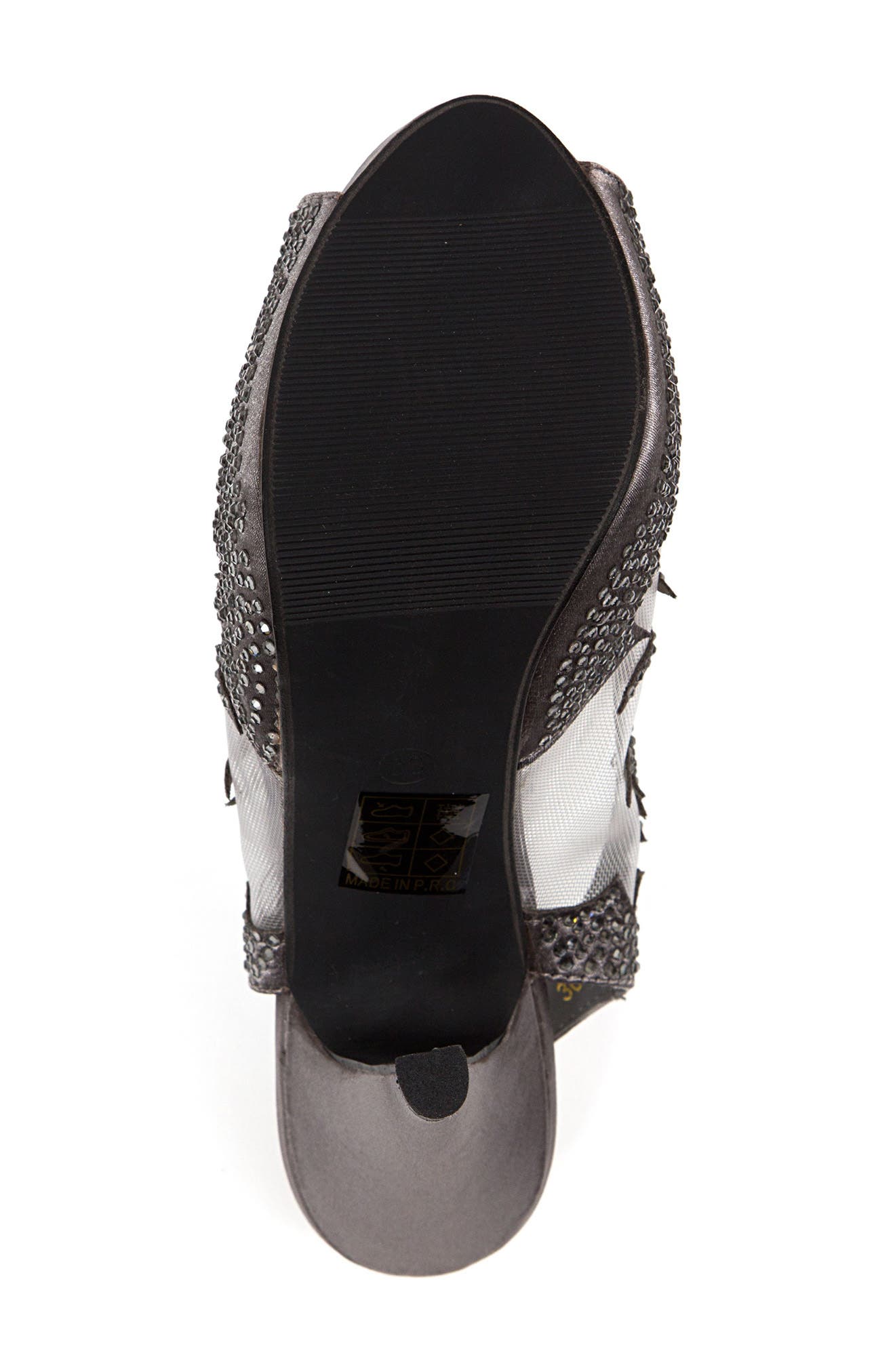 LADY COUTURE Dream Peep Toe Slingback Pump, Alternate, color, Pewter