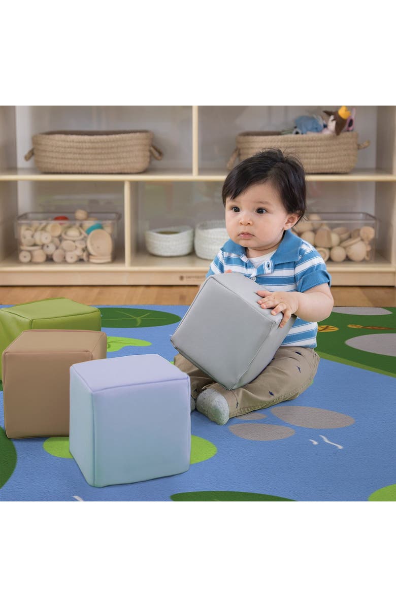 Kaplan Early Learning Company Soft Oversized Blocks - 12 Pieces, Alternate, color, Multicolored