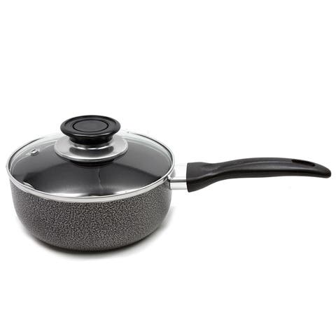 Saucepan Aluminum Non-Stick 2 Qt-Gray