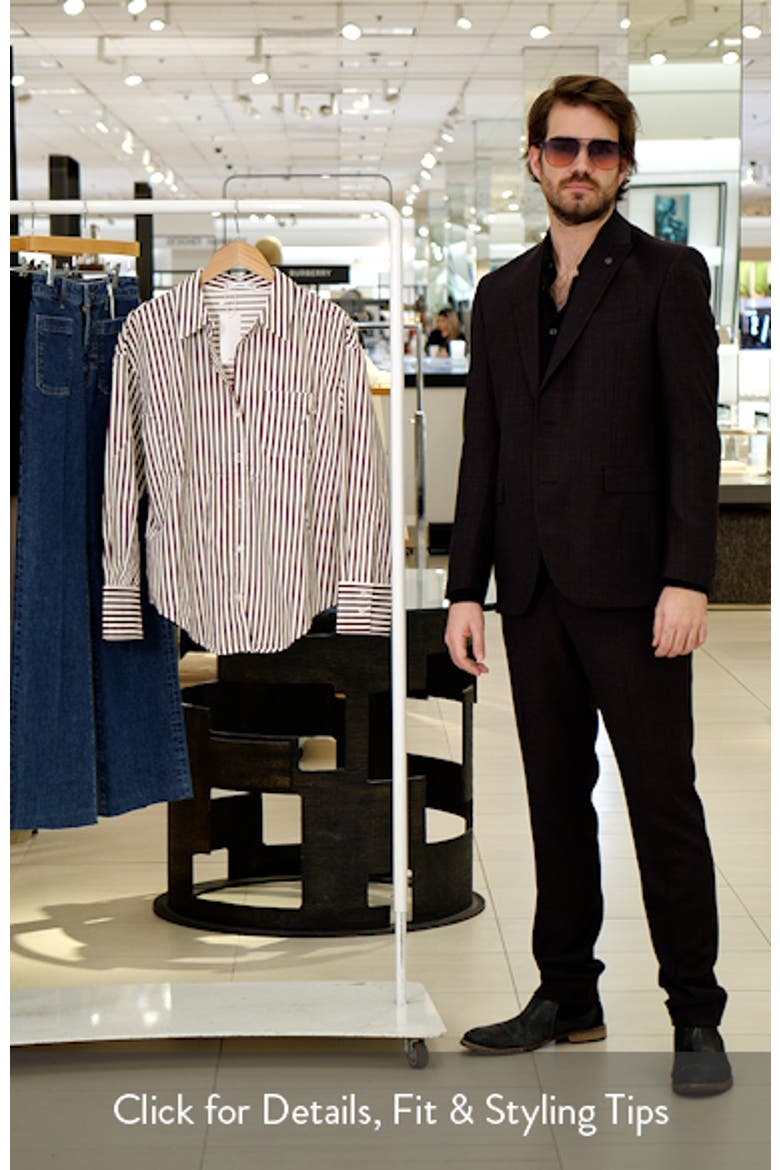 Stripe Cotton Blend Button-Up Shirt video