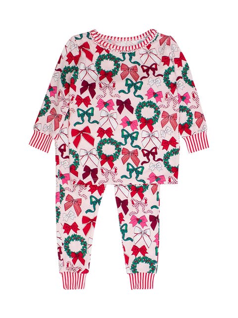 SoftSnooze Ruffle Long Sleeve Pajama Set, Signature Rear Ruffles (Baby & Toddler)