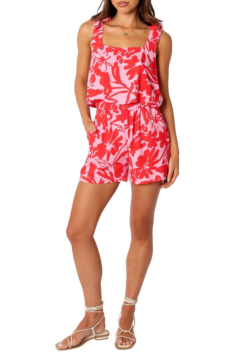Kayla Floral Tank & Shorts Set, Main, color, PINK