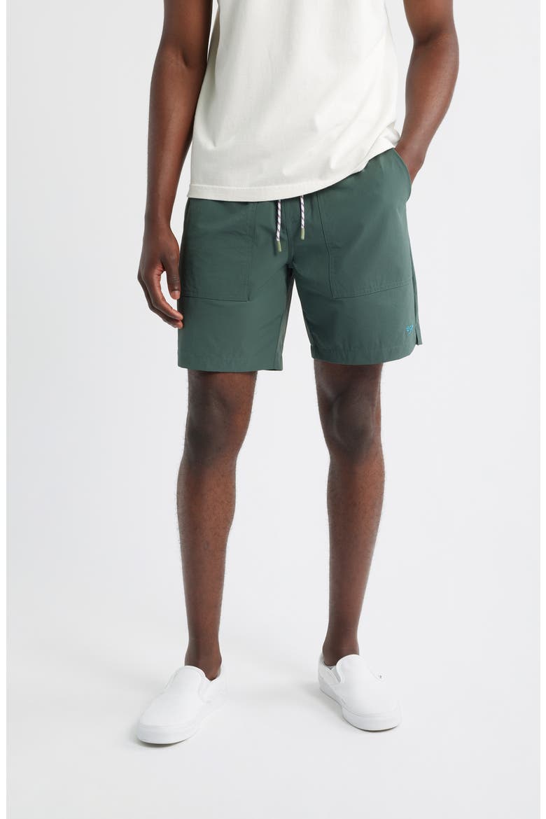 Warwick Stretch Drawstring Shorts, Main, color, GREEN