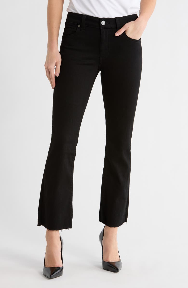 KUT from the Kloth Nikki Mid Rise Ankle Jeans, Main, color, Black