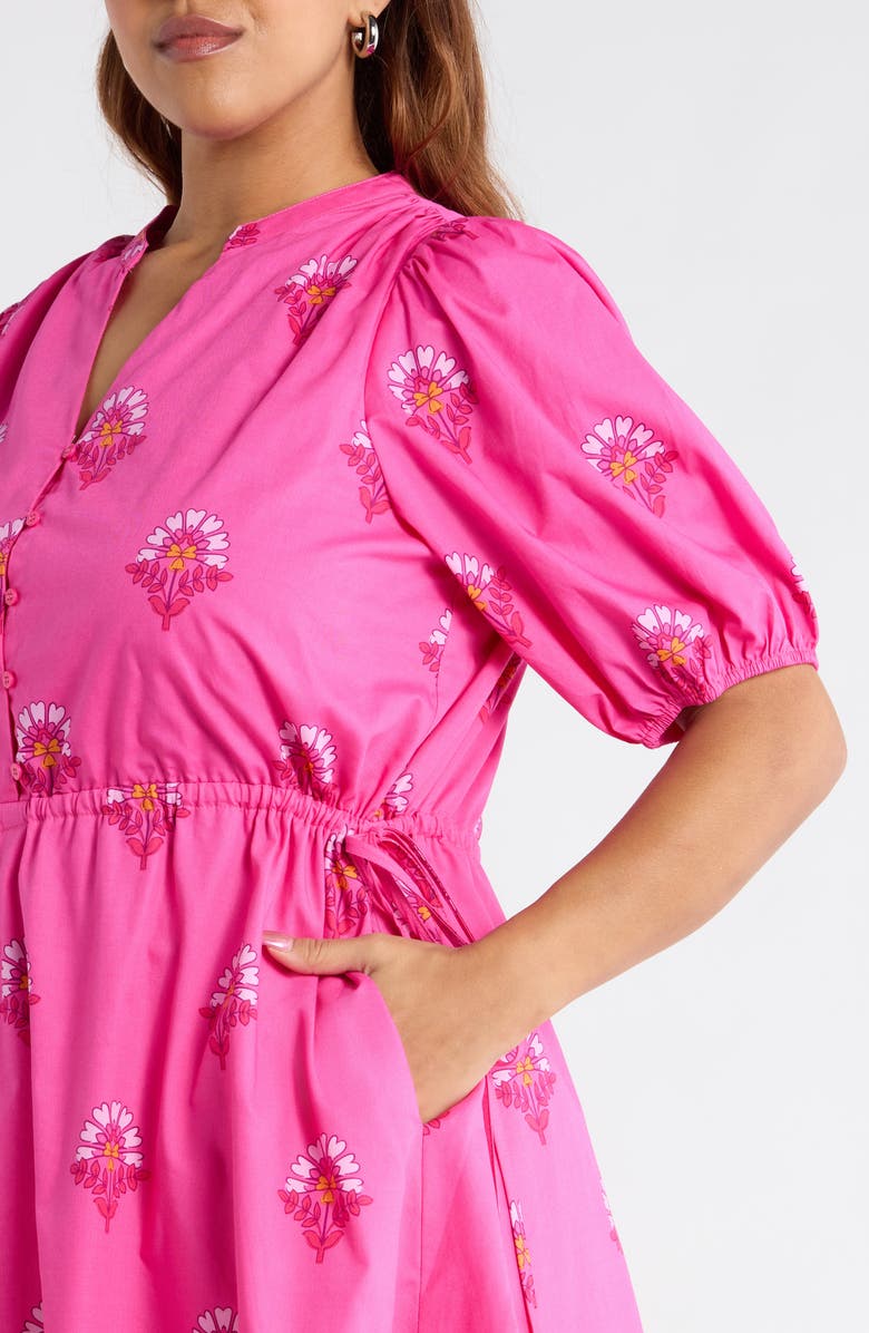 SUGARLIPS Scarlett Floral Hesper Minidress, Alternate, color, Fuchsia-Pinks