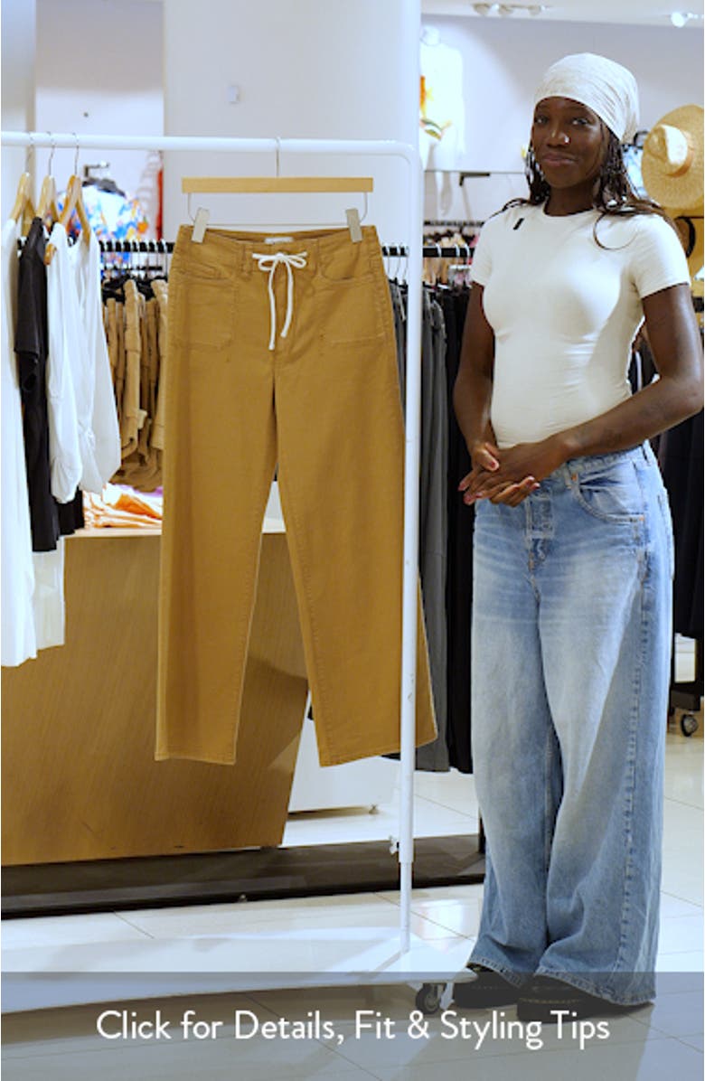 Ari Drawstring High Waist Wide Leg Pants, sales video thumbnail