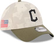 New Era Men's New Era Light Beige/Olive Cleveland Guardians 2025 Armed Forces Day 39THIRTY Flex Hat