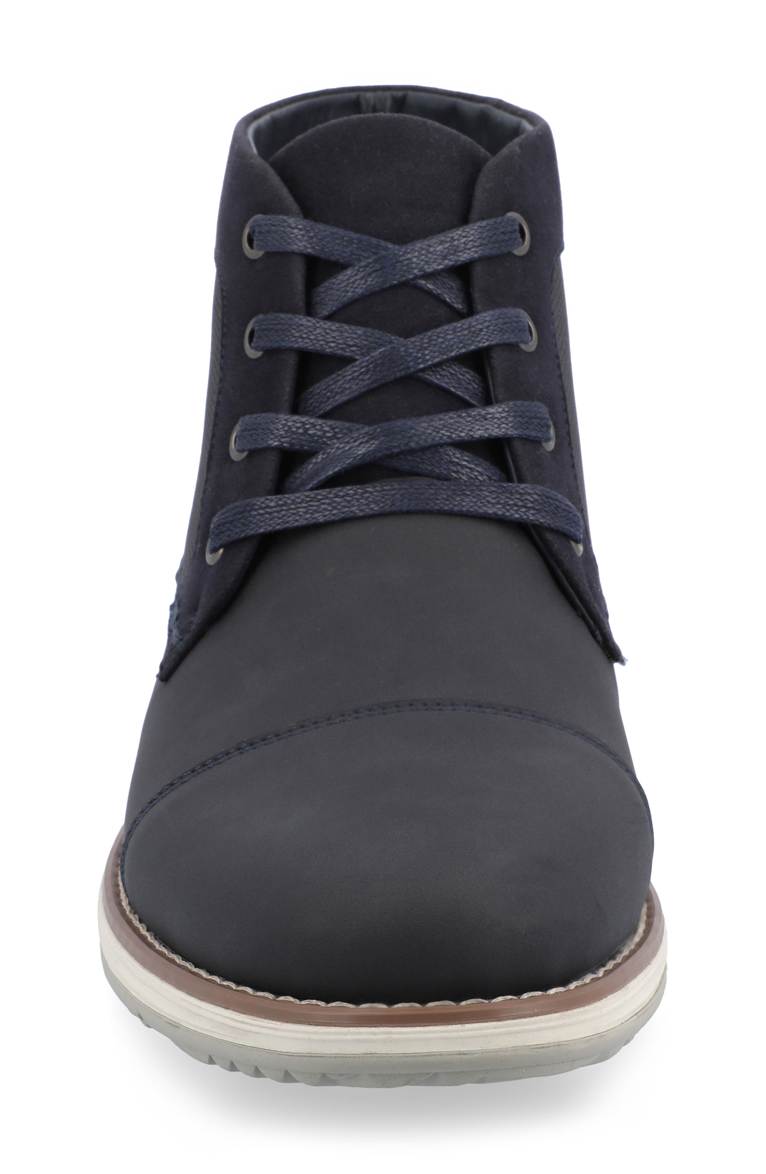 VANCE CO Austin Cap Toe Chukka Boot - Wide Width, Alternate, color, Navy