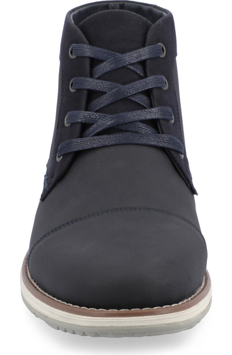VANCE CO Austin Cap Toe Chukka Boot - Wide Width, Alternate, color, Navy