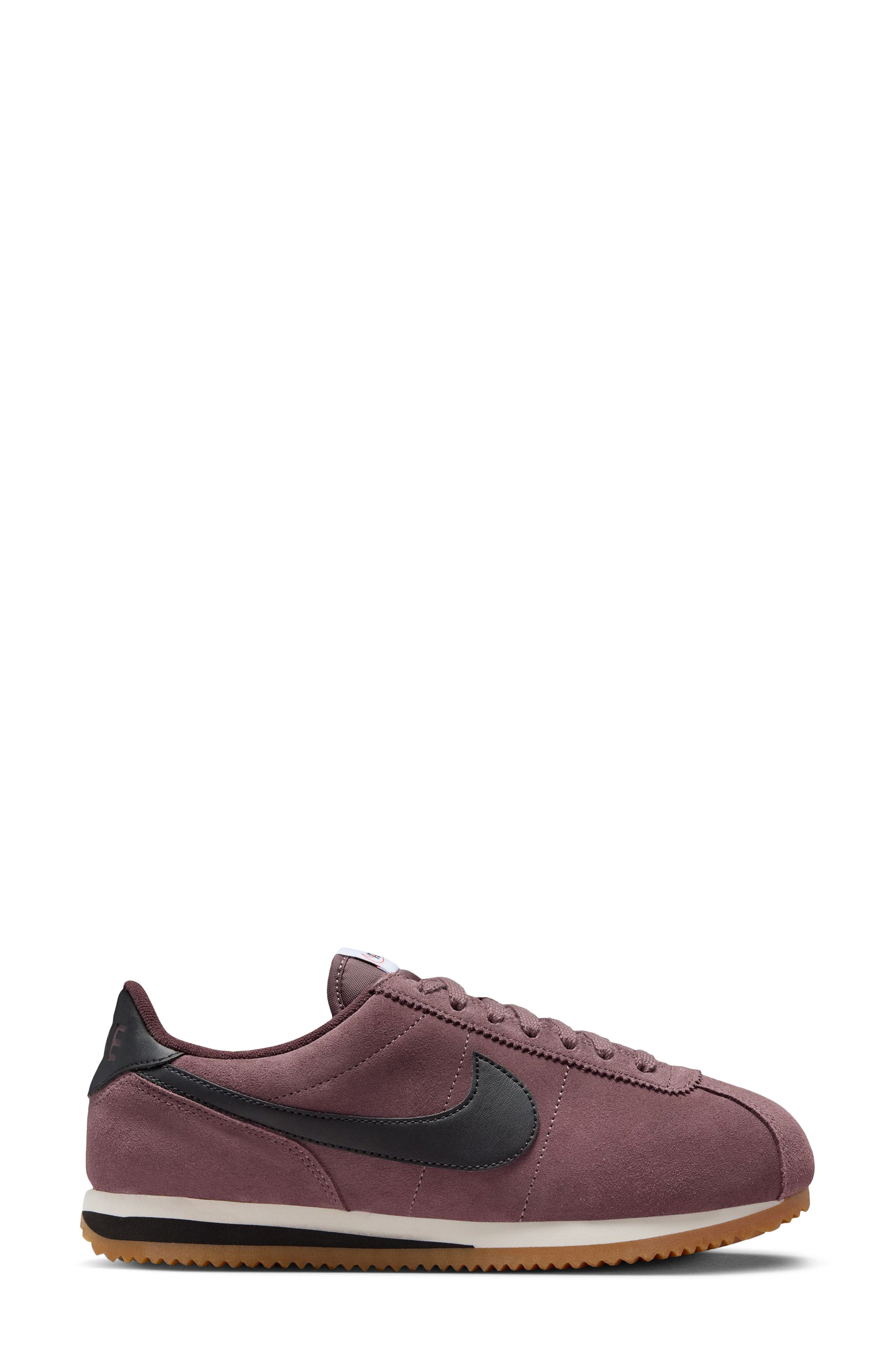 Cortez Suede Sneaker, Alternate, color, TATTOO/ BLACK/ SAIL/ BROWN