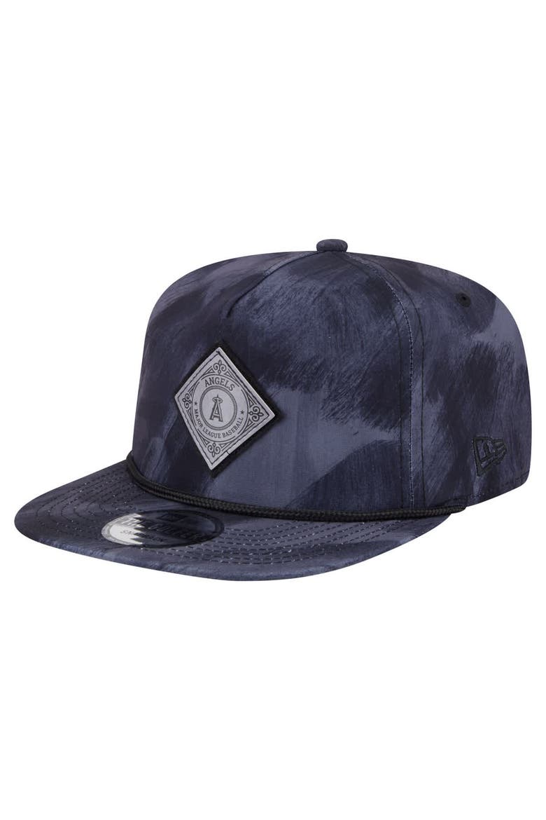 Men's New Era Navy Los Angeles Angels Printed Golfer Snapback Hat, Main, color, Navy