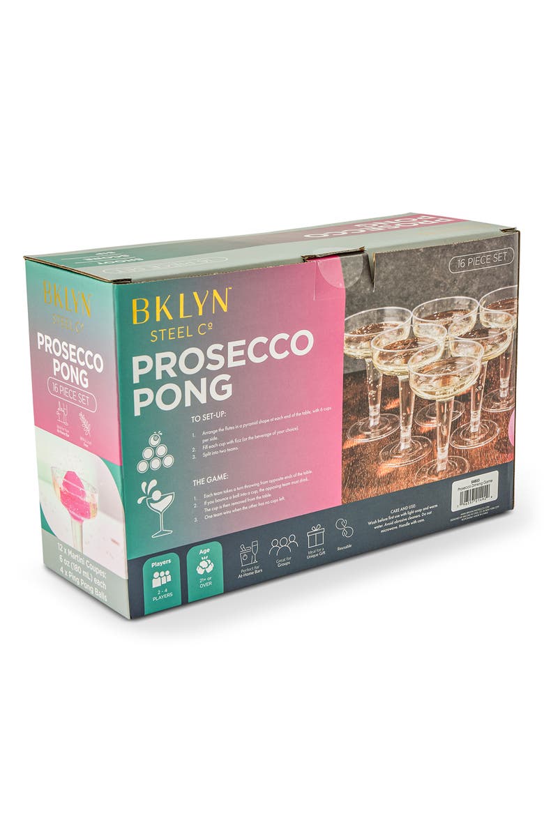 Core Home Prosecco Pong 16-Piece Game Set, Alternate, color, Multi