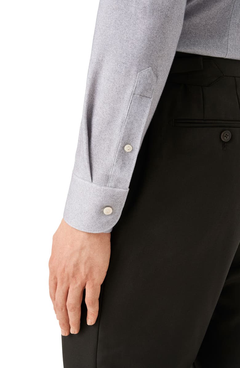 Eton Slim Fit Solid 4Flex Dress Shirt, Alternate, color, Grey