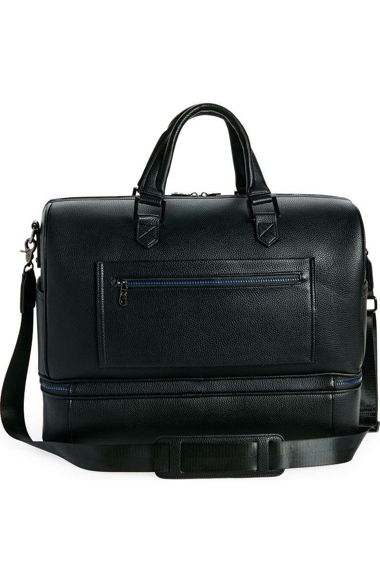 Robert Graham Sixer Zip Bottom Faux Leather Duffle Bag, Alternate, color,