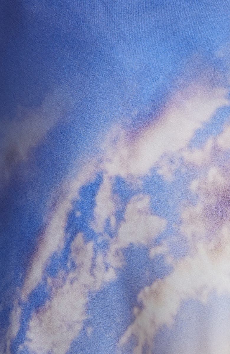 Zimmermann Tama Sky Print Silk Maxi Skirt, Alternate, color, 