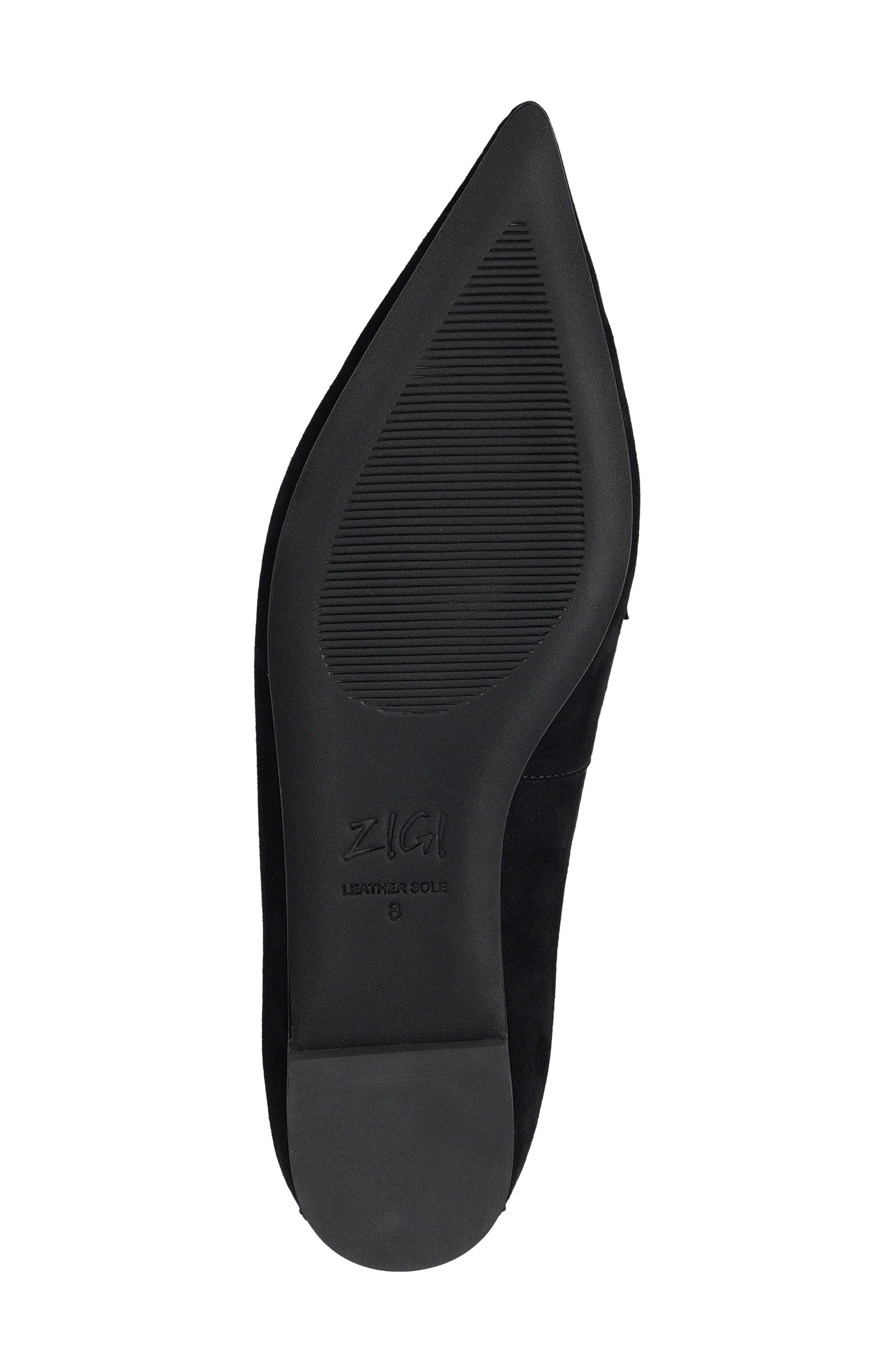 Arlot Leather Loafer, Alternate, color, BLACK SUEDE