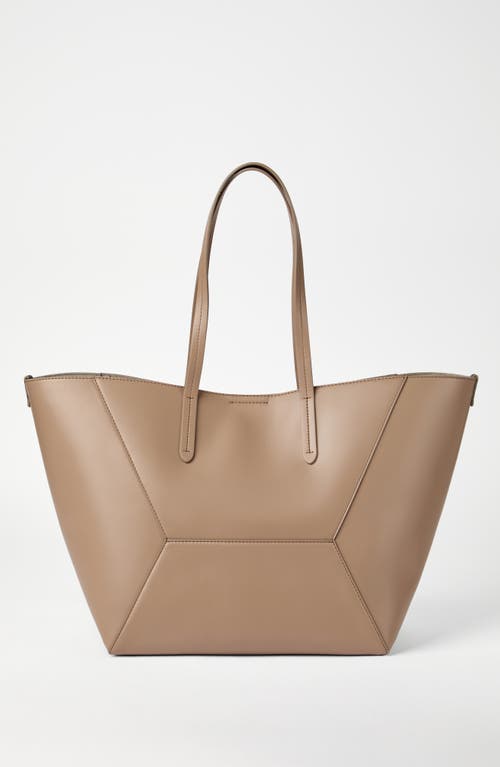 Brunello Cucinelli Bc Duo Panelled Shoulder Bag In Brown