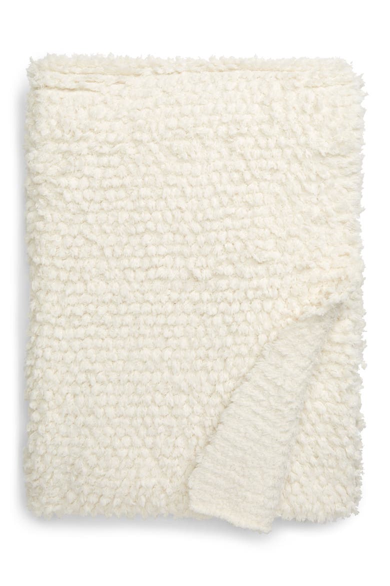 CozyChic™ Loop Fringe Throw Blanket, Main, color, CREAM-CREAM