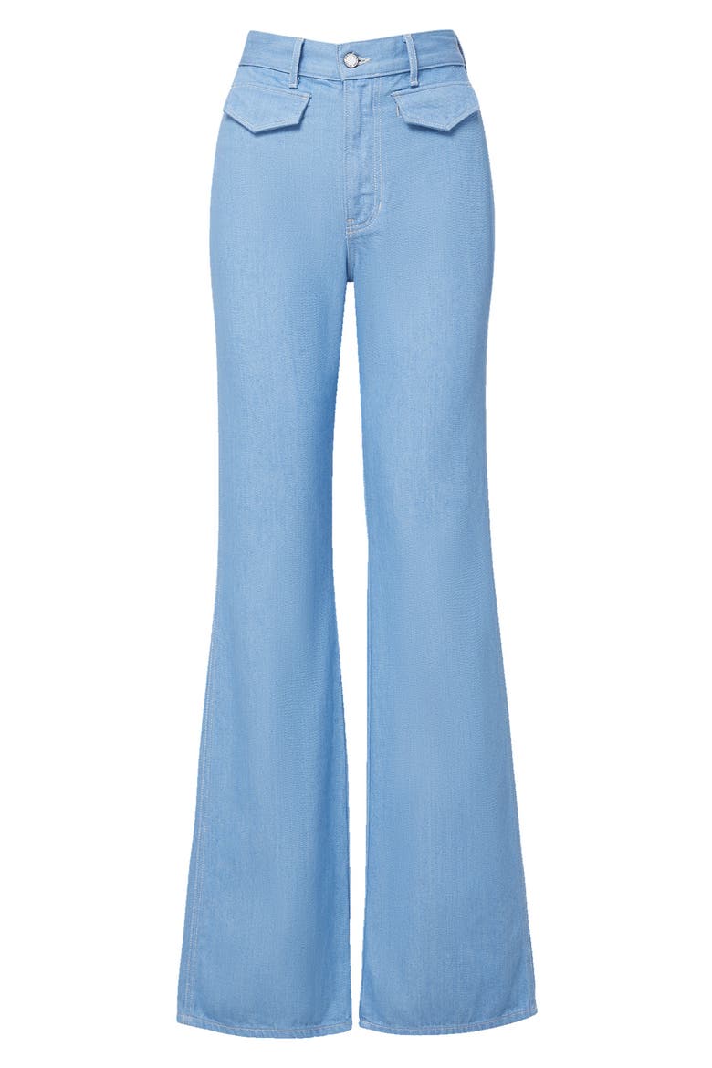 Crosbie High Waist Wide Leg Trouser Jeans, Alternate, color, BAYSIDE