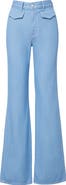 Veronica Beard Crosbie High Waist Wide Leg Trouser Jeans