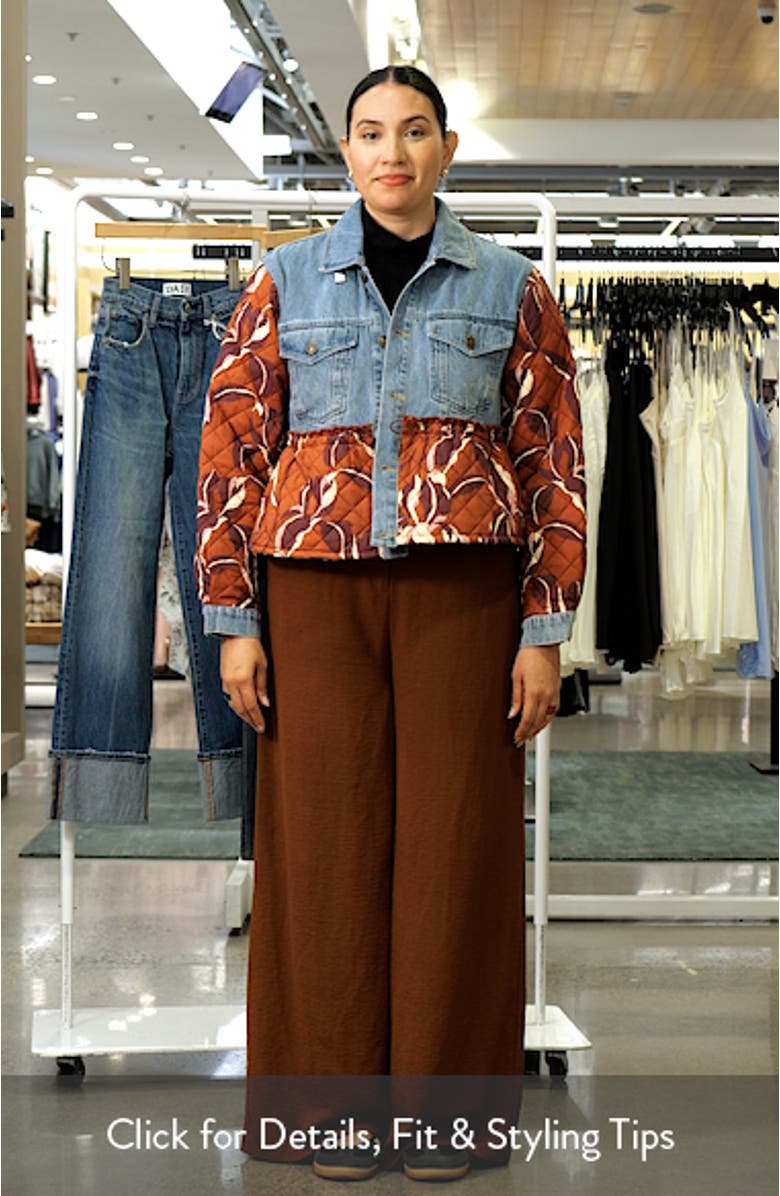 Caddie Quilted Denim Jacket, sales video thumbnail