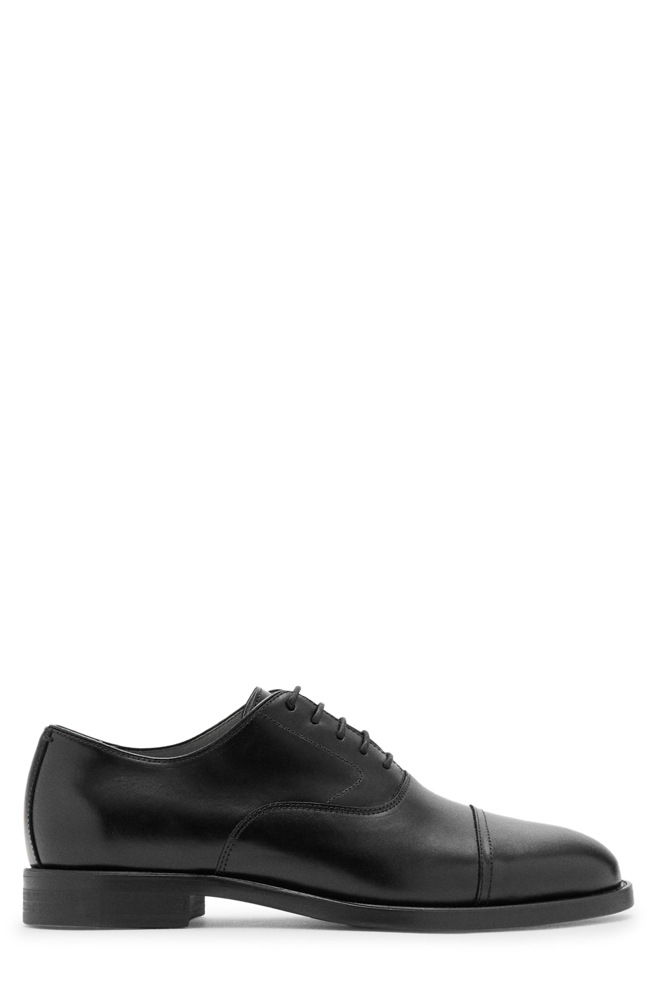 Leather Oxford, Alternate, color, BLACK