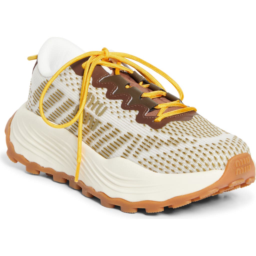 Miu Miu Technical Fabric Sneakers In Multi