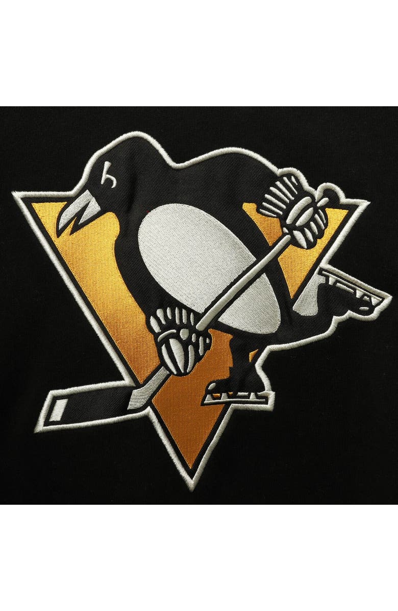 '47 Men's '47 Sidney Crosby Black Pittsburgh Penguins Player Name & Number Lacer Pullover Hoodie, Alternate, color,