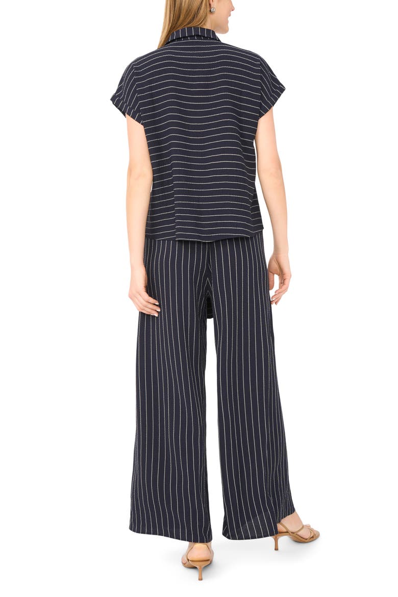 Printed Button-Up Top, Alternate, color, CLASSIC NAVY