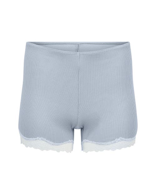 Adore Me Rib Knit Biker Short In Gray