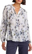 Bella Dahl Floral Print Button-Up Blouse