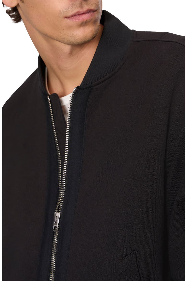 Manston Cotton Blend Bomber Jacket, Alternate, color, BLACK
