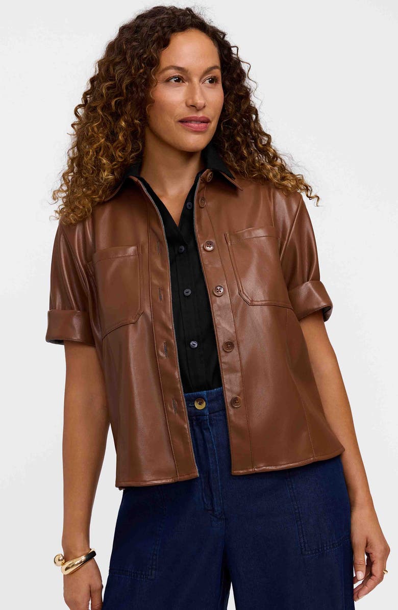 Foxcroft Dina Sleeveless Button-Up Shirt, Alternate, color, Black