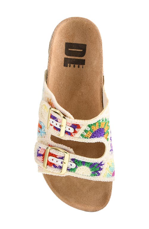 Dirty Laundry Timeless Crochet Slide Sandal In Beige Multi