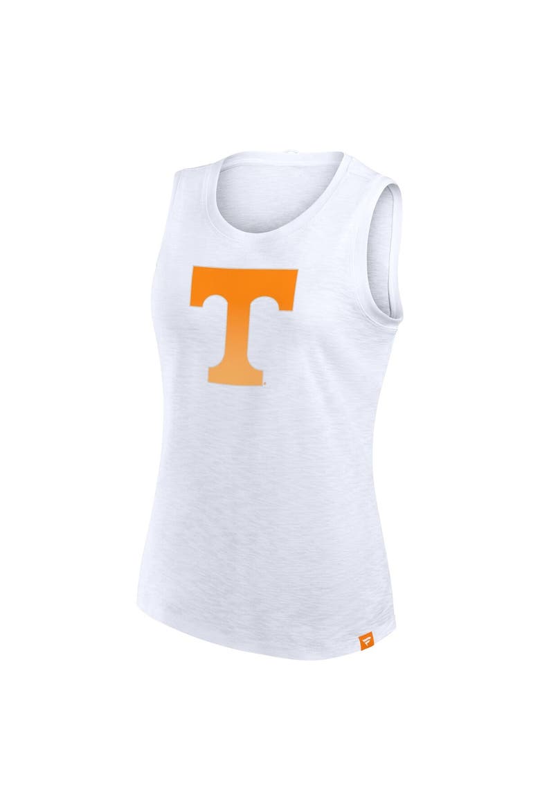Women's Fanatics White Tennessee Volunteers Activate Slub Tank Top, Alternate, color, White