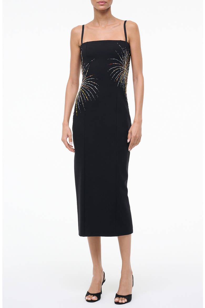 Britney Sleeveless Midi Dress, Main, color, FIREWORK