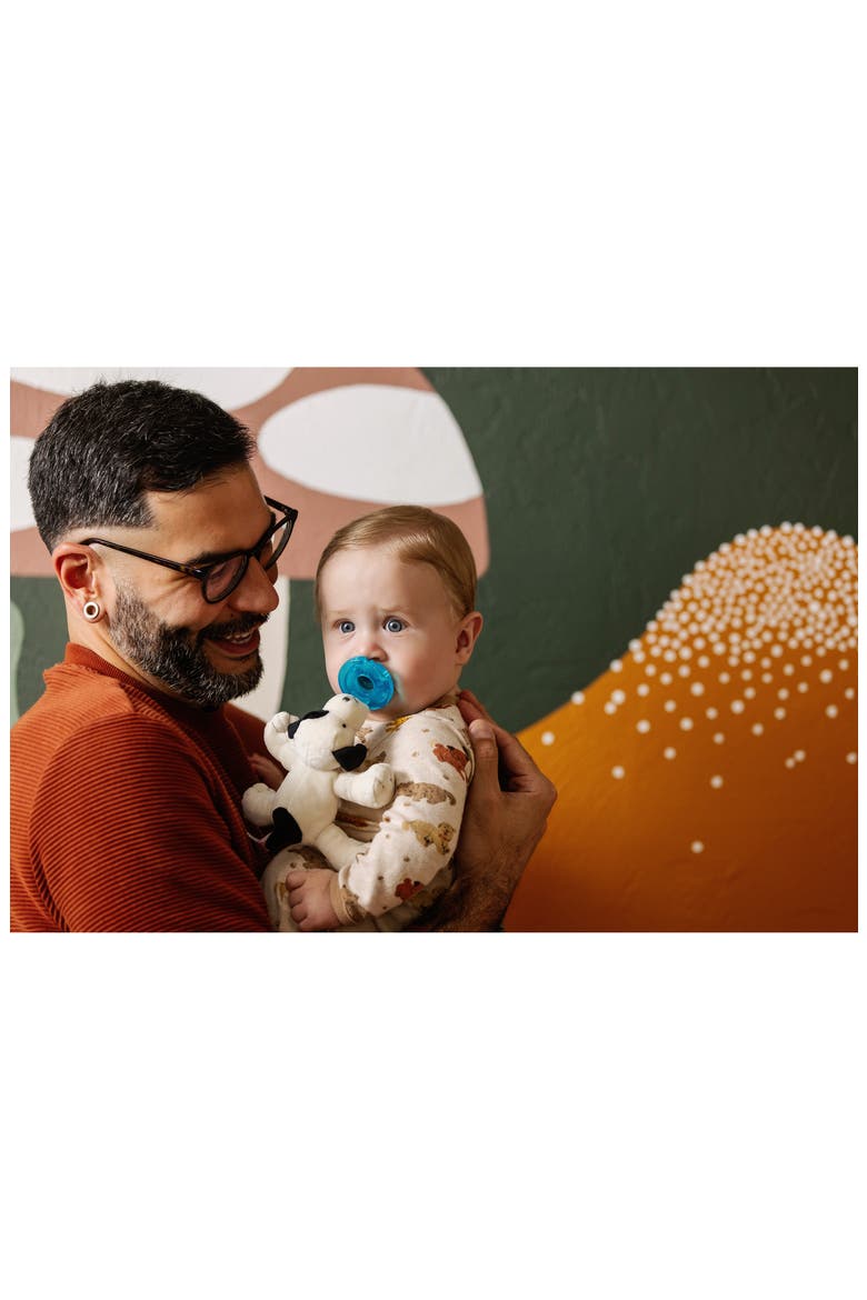 Plush Pacifier Toy, Alternate, color, BLACK/ WHITE