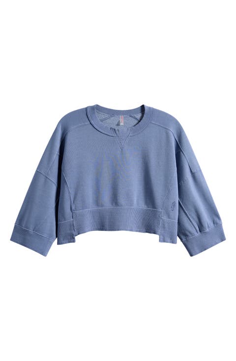 Intercept Pull Crop Raglan Sweatshirt