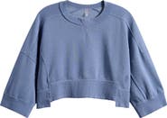 Free People Intercept Pull Crop Raglan Sweatshirt