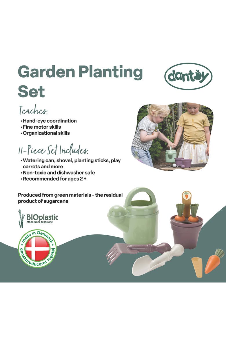 Green Garden Planting Playset, 11 Pieces, Alternate, color, Multicolored