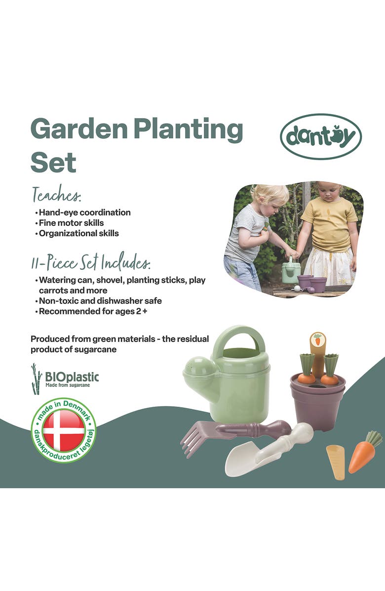 Dantoy Green Garden Planting Playset, 11 Pieces, Alternate, color, Multicolored