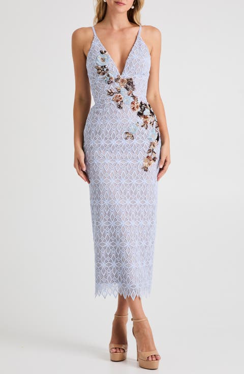 【関税込】PhaseEight ワンピース☆Flossy Lace Midi Dress, Nav Flossy Lace Midi Dress | Phase Eight ROW |